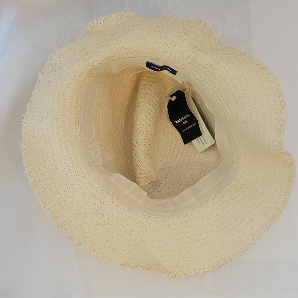 Stylish Cream Straw Hat - Picture 4 of 6